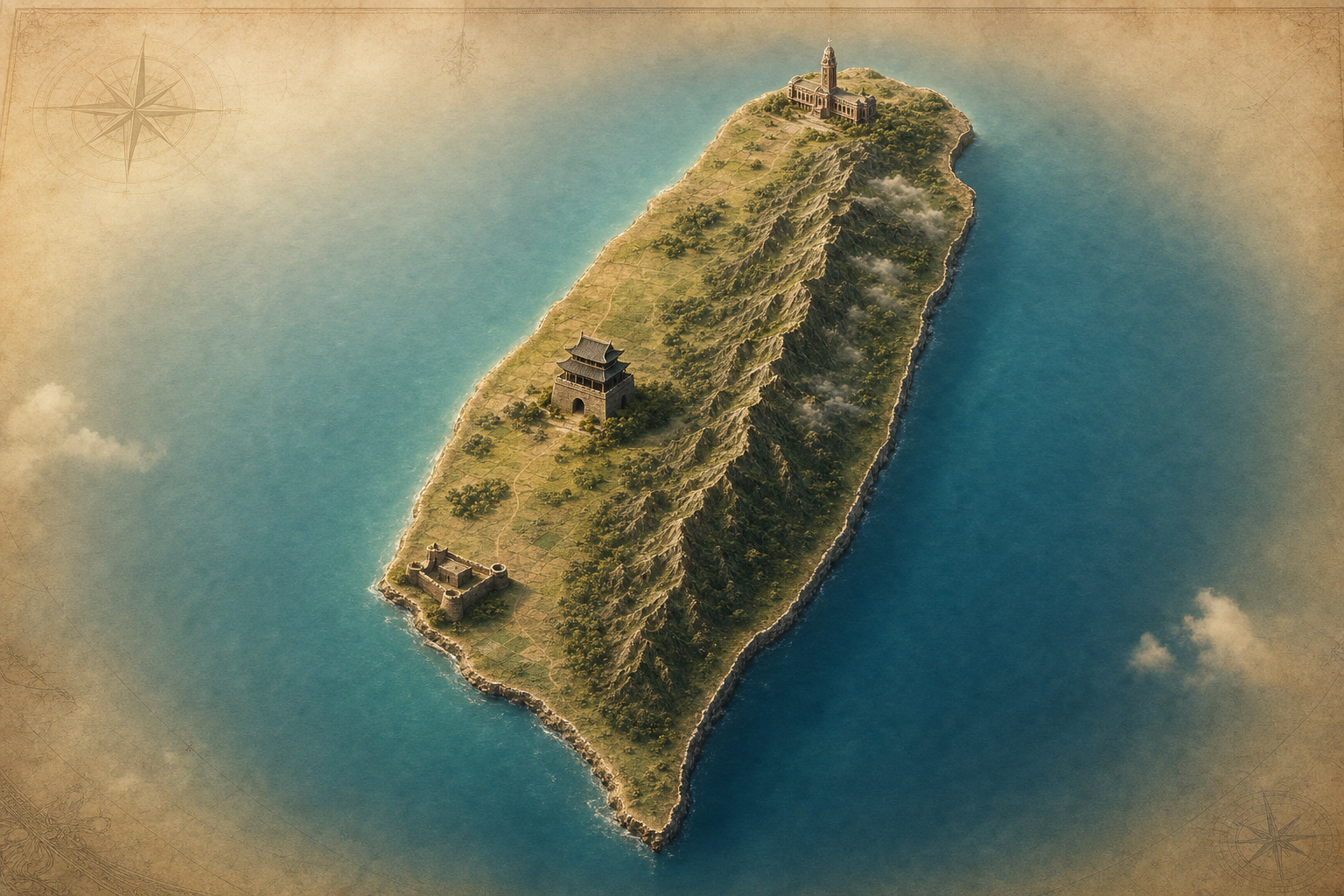 台灣四百年上線：檔案式台灣史與轉型正義教材，附 3D 歷史地標島圖與 AI 陪讀
